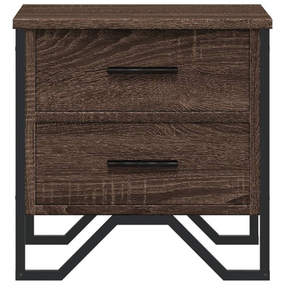 vidaXL Bedside Cabinet Brown Oak 40x41x40 cm Engineered Wood