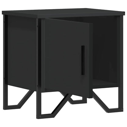 vidaXL Bedside Cabinet Black 40x30x40 cm Engineered Wood