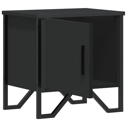 vidaXL Bedside Cabinets 2 pcs Black 40x30x40 cm Engineered Wood