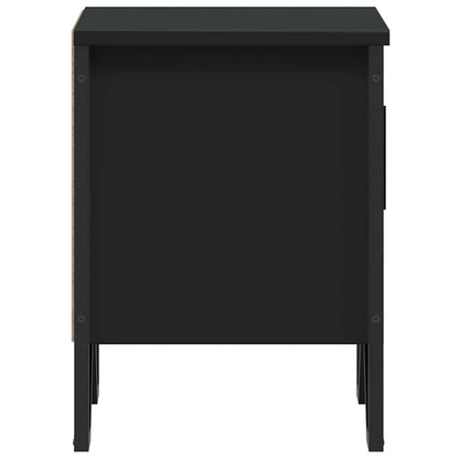 vidaXL Bedside Cabinets 2 pcs Black 40x30x40 cm Engineered Wood