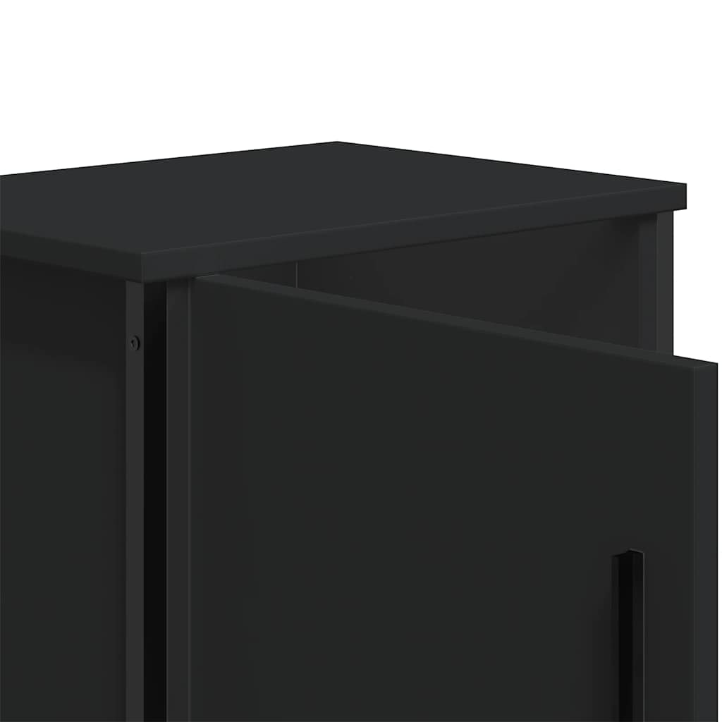 vidaXL Bedside Cabinets 2 pcs Black 40x30x40 cm Engineered Wood