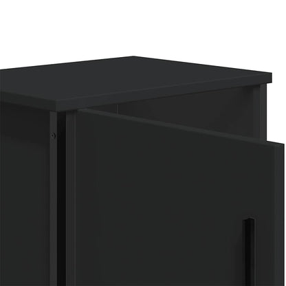 vidaXL Bedside Cabinets 2 pcs Black 40x30x40 cm Engineered Wood