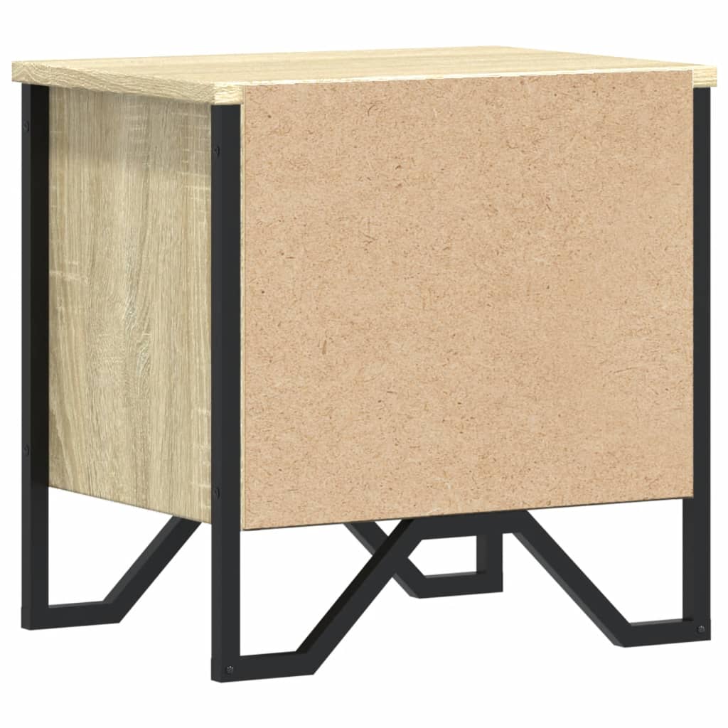 vidaXL Bedside Cabinets 2 pcs Sonoma Oak 40x30x40 cm Engineered Wood