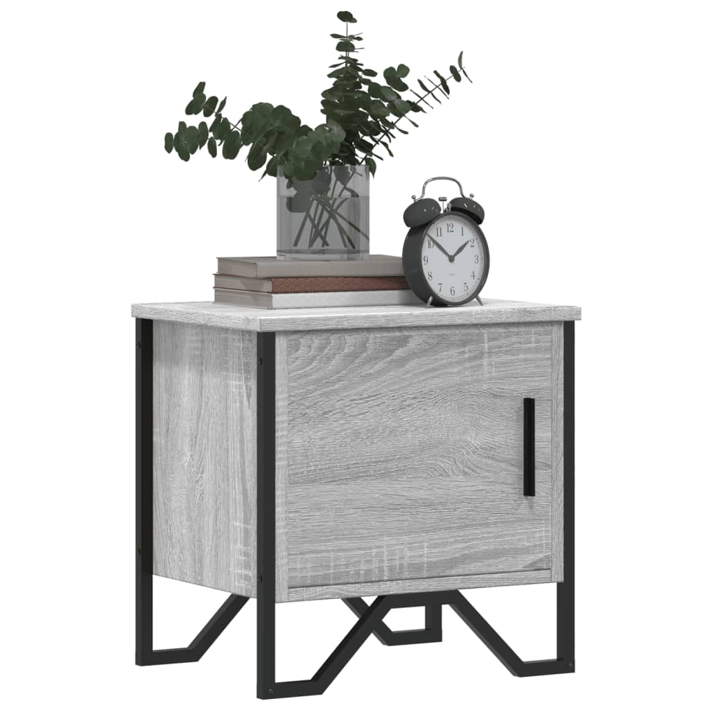 vidaXL Bedside Cabinet Grey Sonoma 40x30x40 cm Engineered Wood