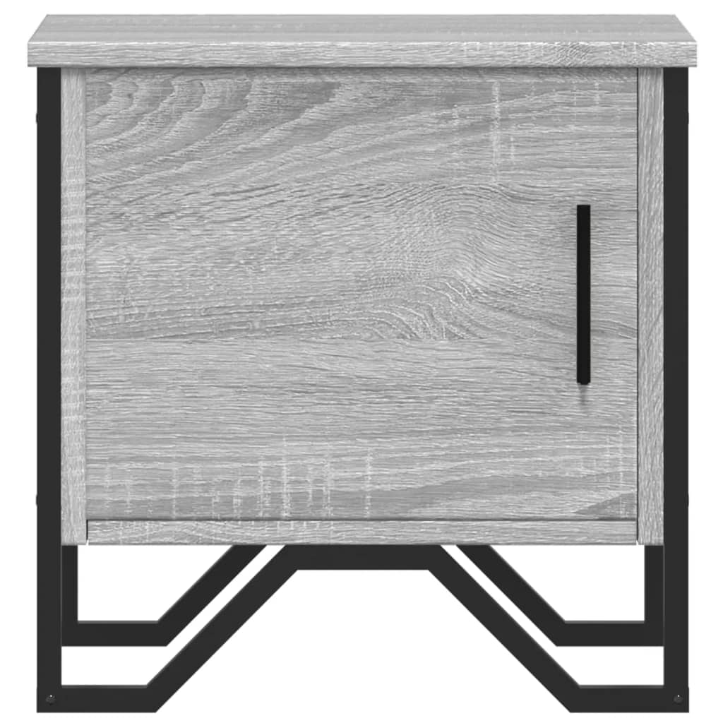 vidaXL Bedside Cabinet Grey Sonoma 40x30x40 cm Engineered Wood