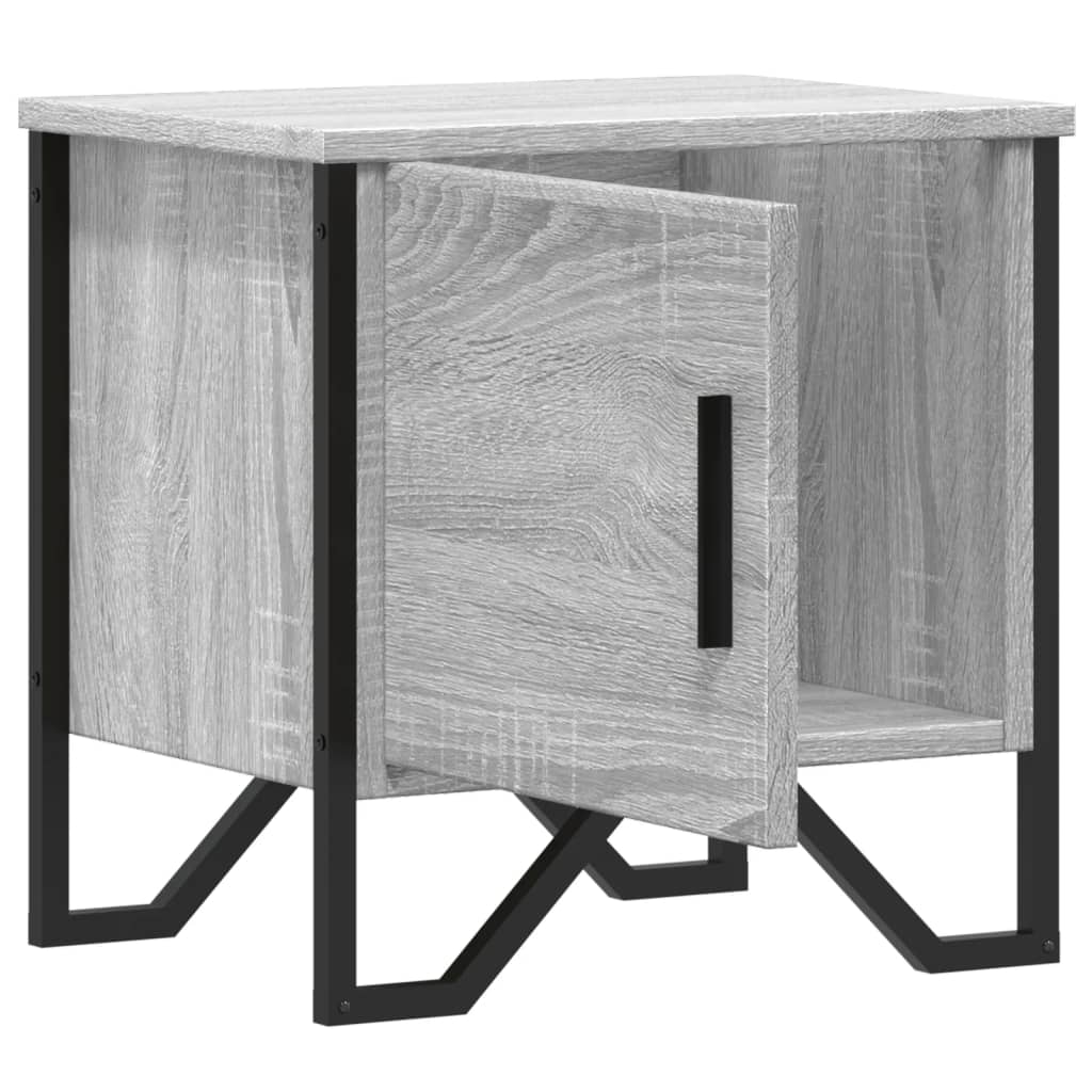 vidaXL Bedside Cabinet Grey Sonoma 40x30x40 cm Engineered Wood