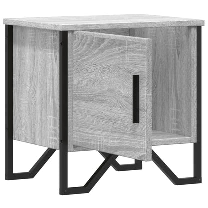 vidaXL Bedside Cabinet Grey Sonoma 40x30x40 cm Engineered Wood