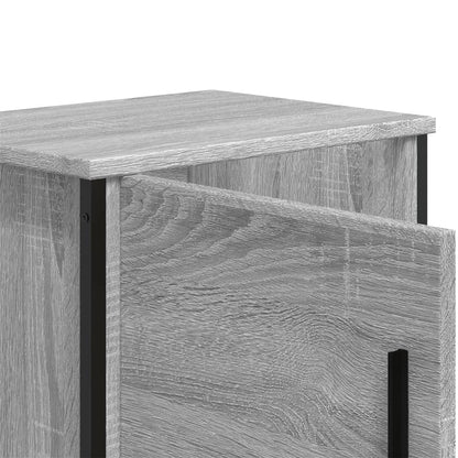 vidaXL Bedside Cabinet Grey Sonoma 40x30x40 cm Engineered Wood