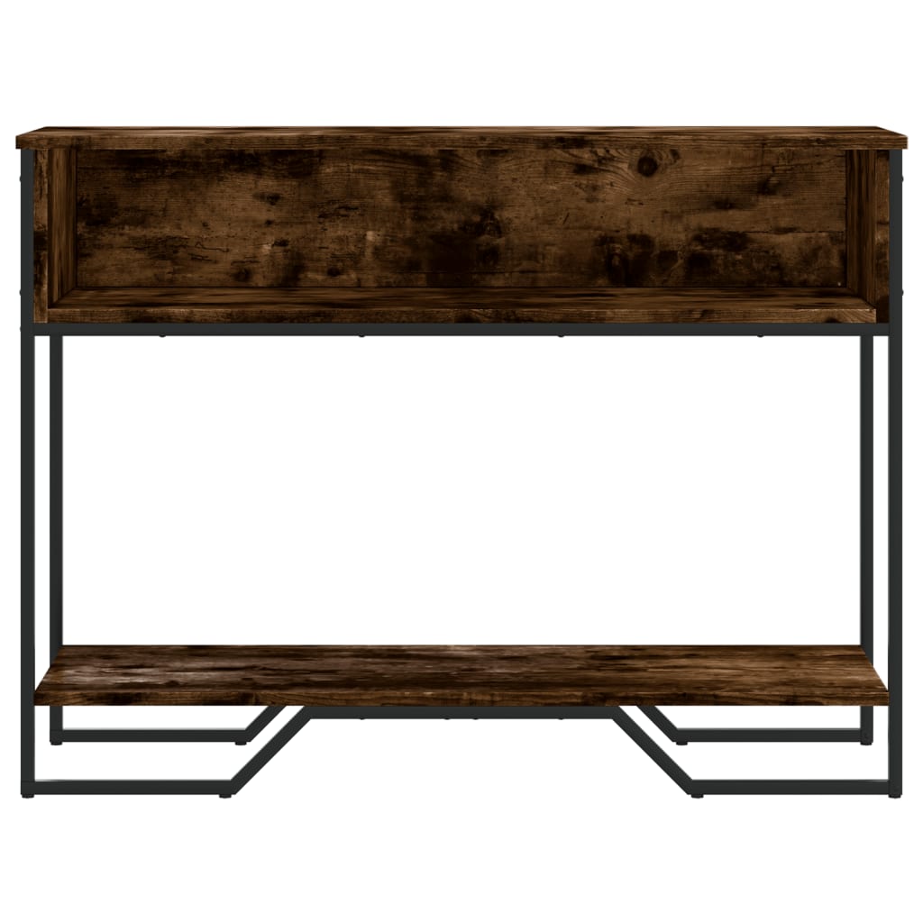 vidaXL Console Table Smoked Oak 100x35x74.5 cm Engineered Wood