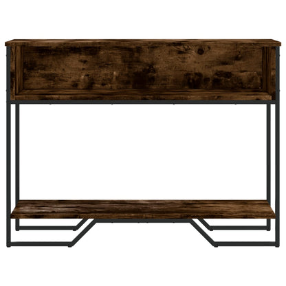 vidaXL Console Table Smoked Oak 100x35x74.5 cm Engineered Wood