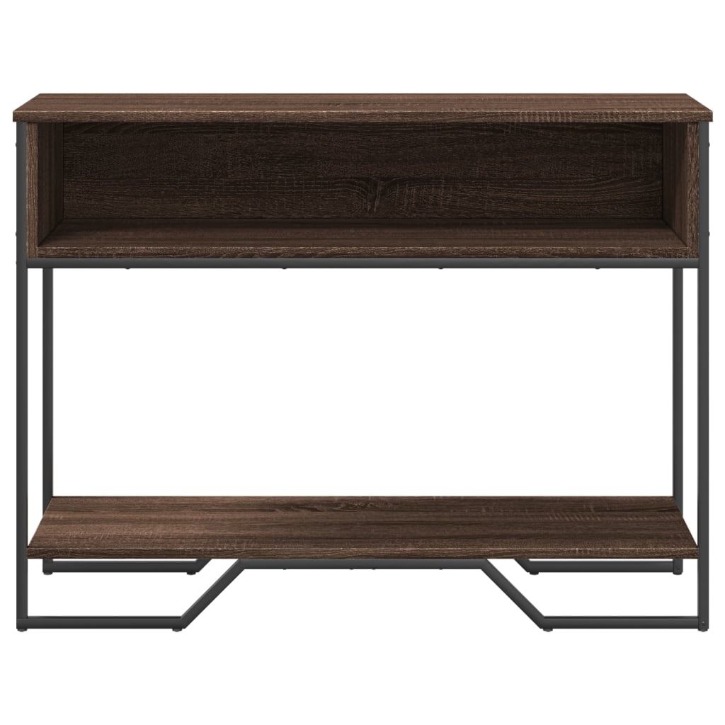 vidaXL Console Table Brown Oak 100x35x74.5 cm Engineered Wood