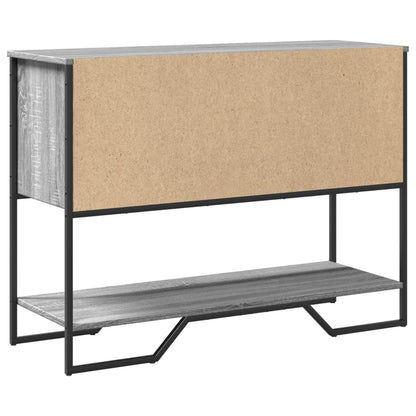 vidaXL Console Table Grey Sonoma 100x35x74.5 cm Engineered Wood