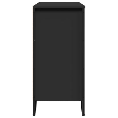 vidaXL Sideboard Black 91x35.5x74.5 cm Engineered Wood
