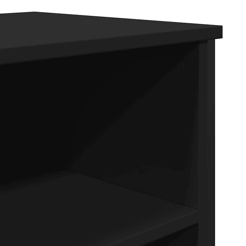 vidaXL Sideboard Black 91x35.5x74.5 cm Engineered Wood