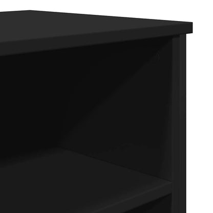 vidaXL Sideboard Black 91x35.5x74.5 cm Engineered Wood