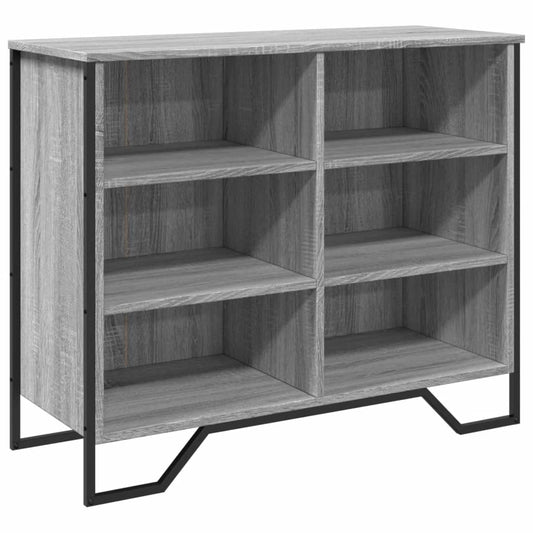 vidaXL Sideboard Grey Sonoma 91x35.5x74.5 cm Engineered Wood