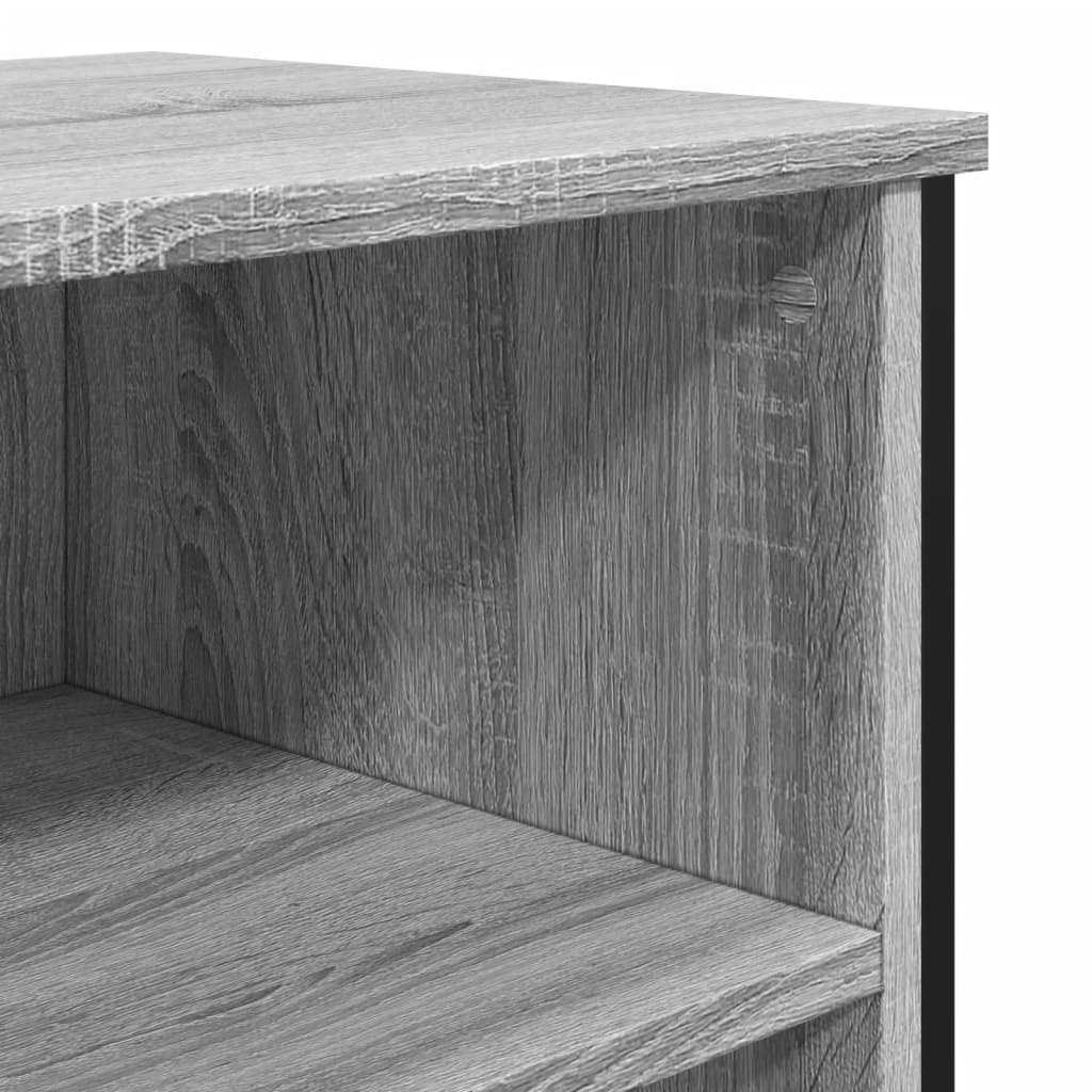 vidaXL Sideboard Grey Sonoma 91x35.5x74.5 cm Engineered Wood