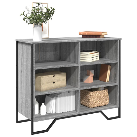 vidaXL Sideboard Grey Sonoma 91x35.5x74.5 cm Engineered Wood
