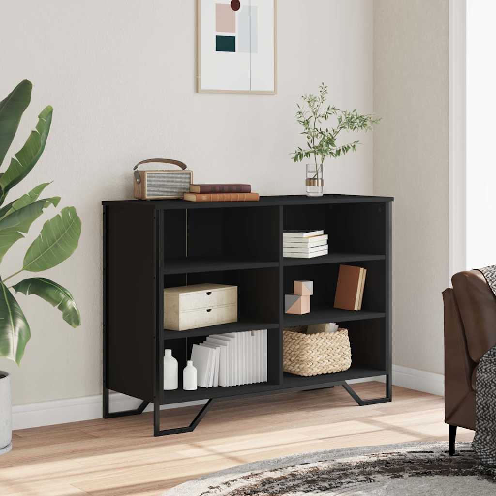 vidaXL Sideboard Black 101x35.5x74.5 cm Engineered Wood