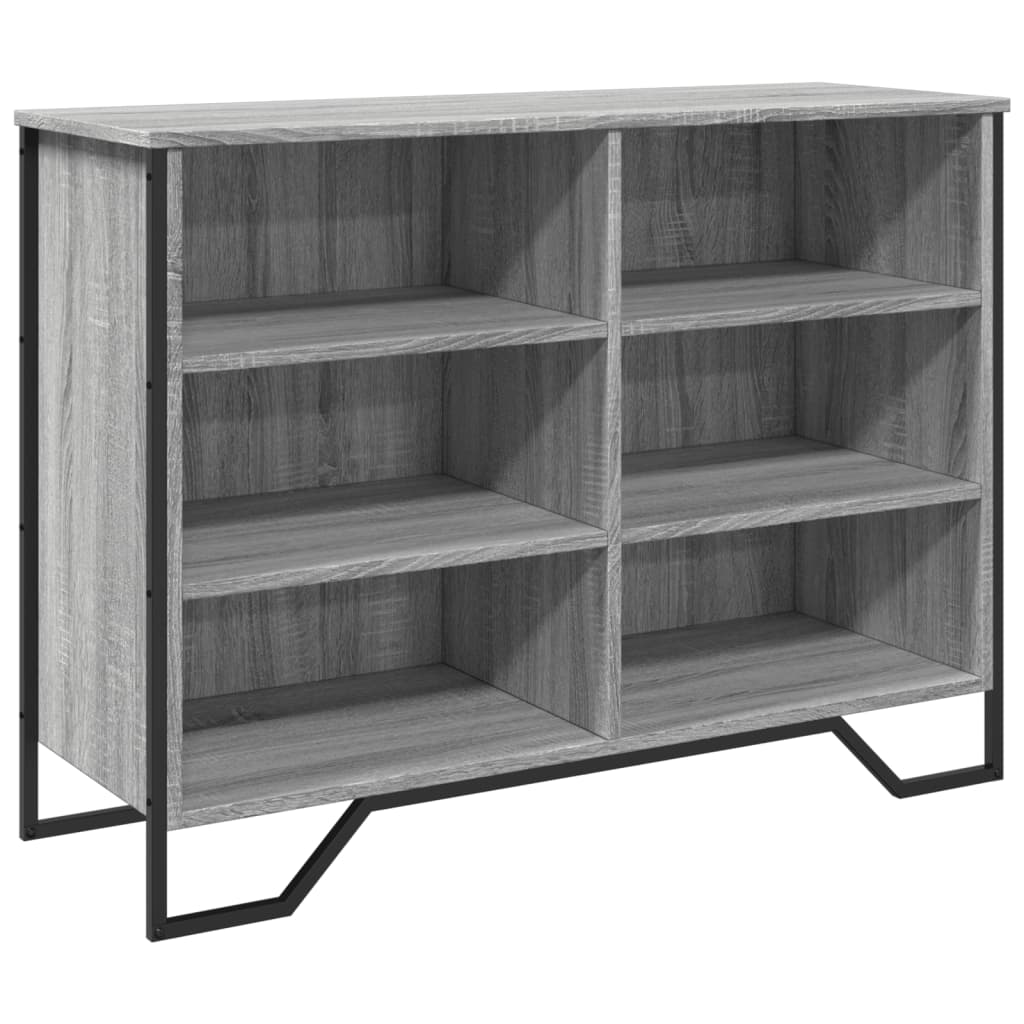 vidaXL Sideboard Grey Sonoma 101x35.5x74.5 cm Engineered Wood