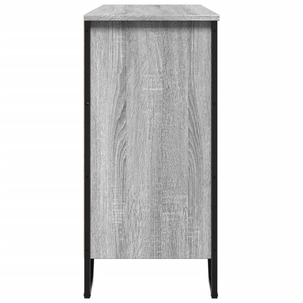 vidaXL Sideboard Grey Sonoma 101x35.5x74.5 cm Engineered Wood
