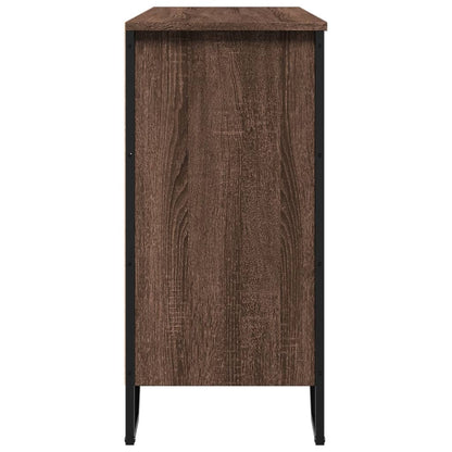 vidaXL Sideboard Brown Oak 101x35.5x74.5 cm Engineered Wood