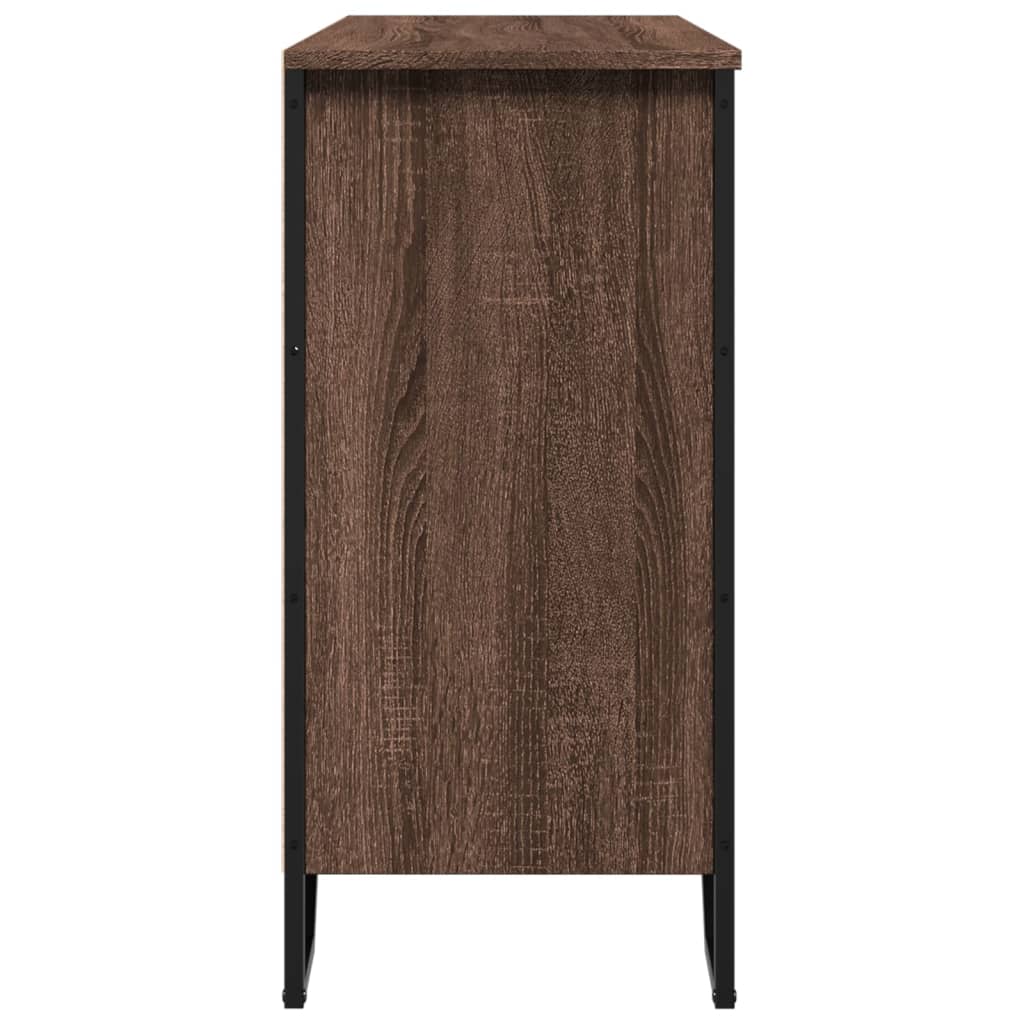 vidaXL Sideboard Brown Oak 101x35.5x74.5 cm Engineered Wood