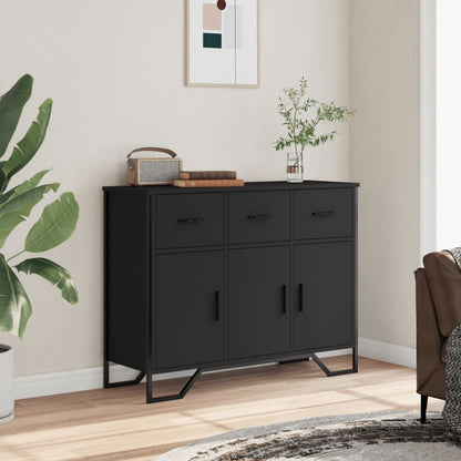 vidaXL Sideboard Black 97x32,5x74,5 cm Engineered Wood