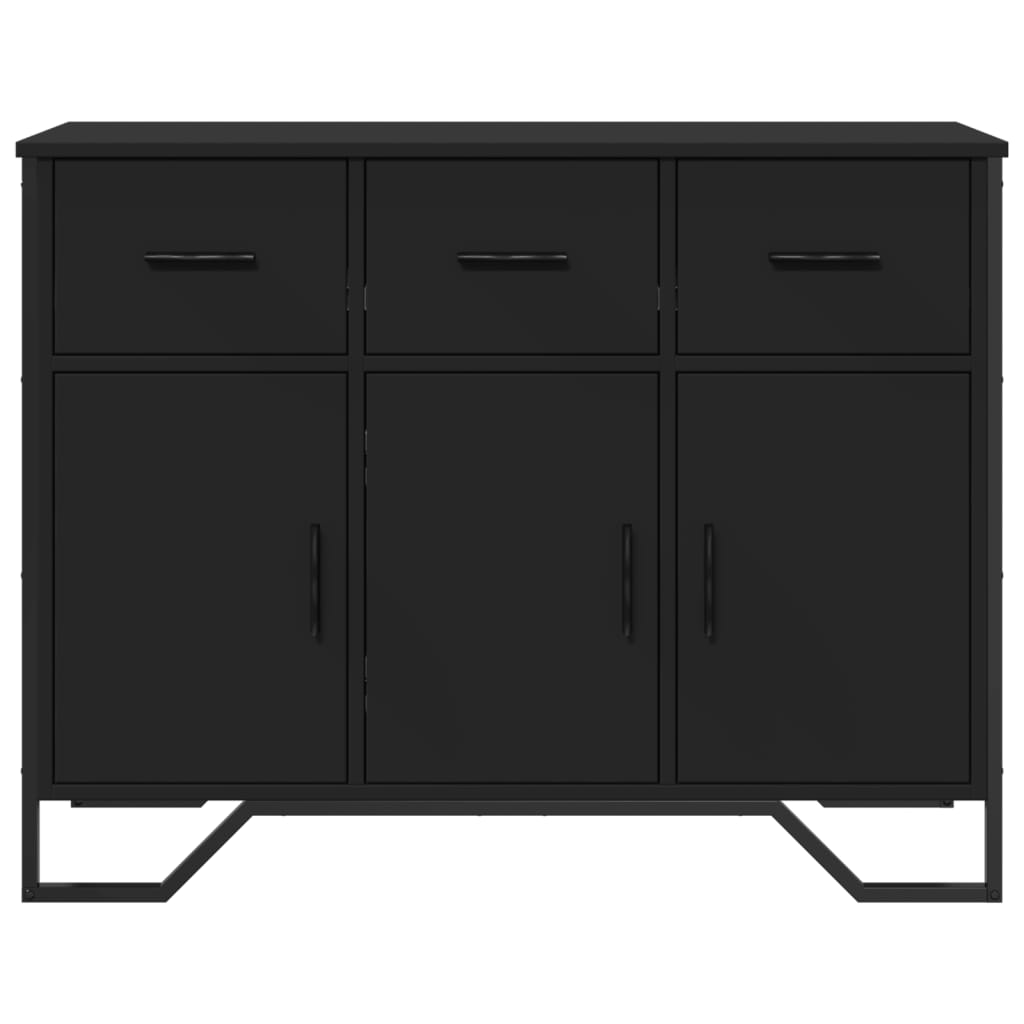 vidaXL Sideboard Black 97x32,5x74,5 cm Engineered Wood