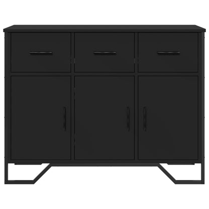 vidaXL Sideboard Black 97x32,5x74,5 cm Engineered Wood