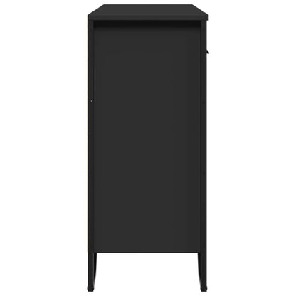 vidaXL Sideboard Black 97x32,5x74,5 cm Engineered Wood