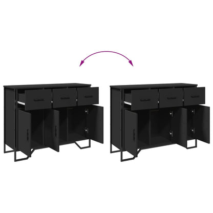 vidaXL Sideboard Black 97x32,5x74,5 cm Engineered Wood