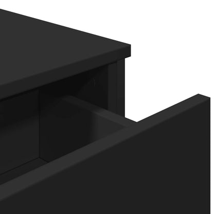 vidaXL Sideboard Black 97x32.5x74.5 cm Engineered Wood
