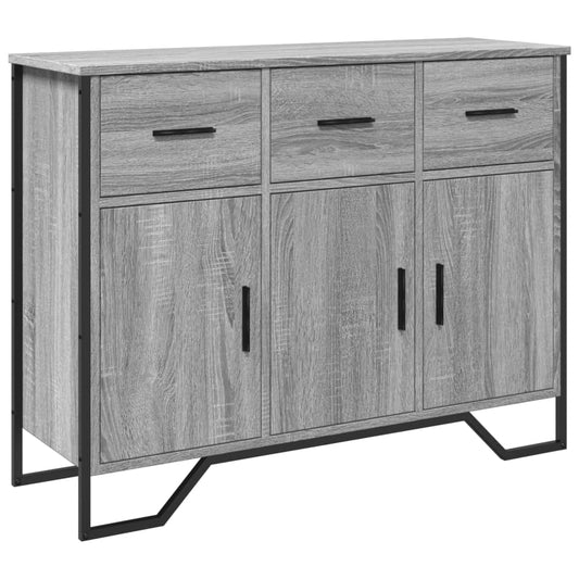 vidaXL Sideboard Grey Sonoma 97x32,5x74,5 cm Engineered Wood