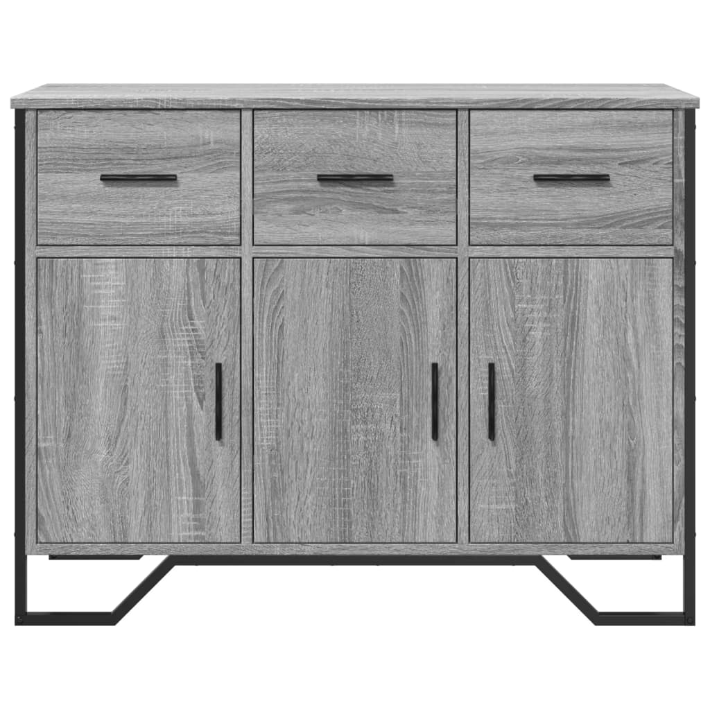 vidaXL Sideboard Grey Sonoma 97x32,5x74,5 cm Engineered Wood