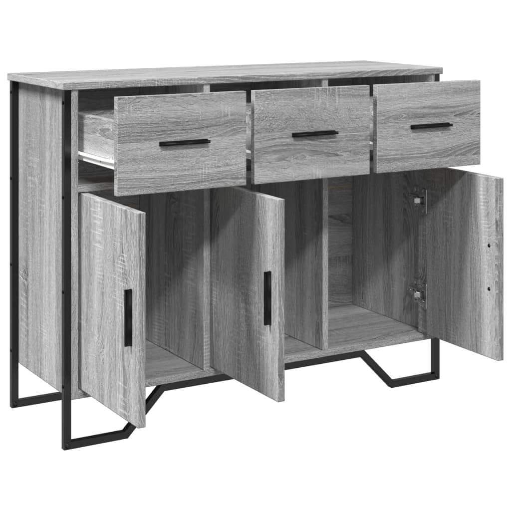 vidaXL Sideboard Grey Sonoma 97x32,5x74,5 cm Engineered Wood