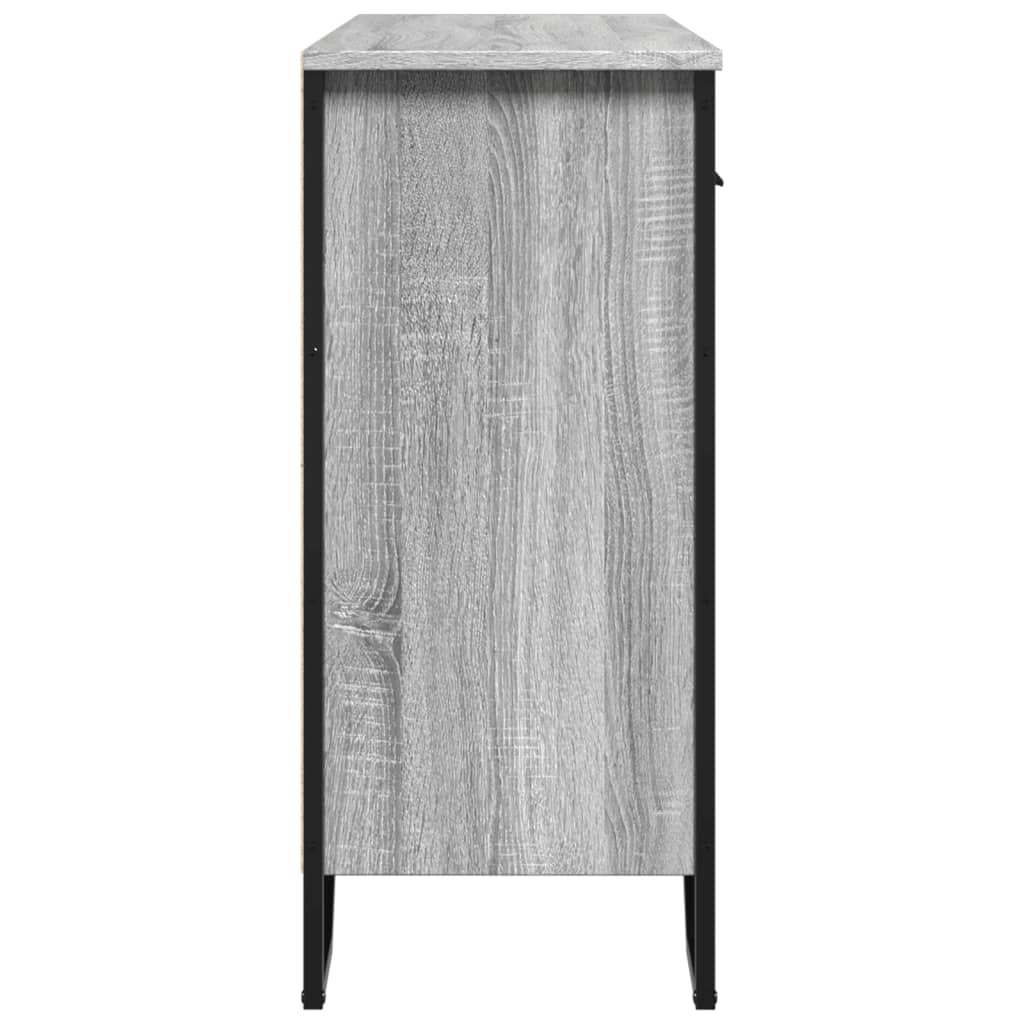 vidaXL Sideboard Grey Sonoma 97x32,5x74,5 cm Engineered Wood