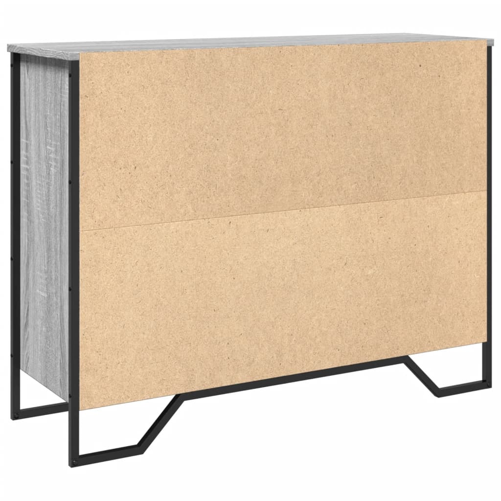 vidaXL Sideboard Grey Sonoma 97x32,5x74,5 cm Engineered Wood