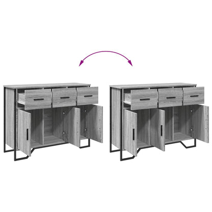 vidaXL Sideboard Grey Sonoma 97x32,5x74,5 cm Engineered Wood