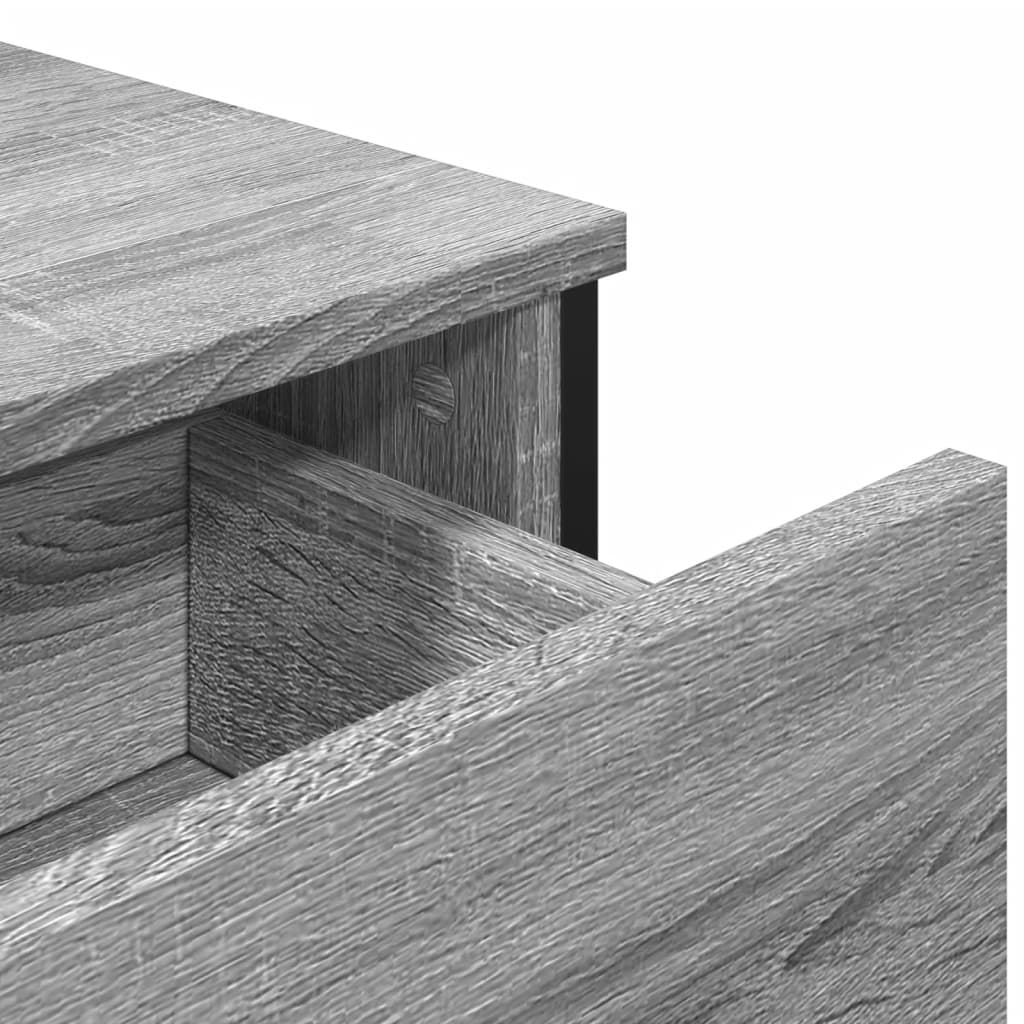 vidaXL Sideboard Grey Sonoma 97x32,5x74,5 cm Engineered Wood
