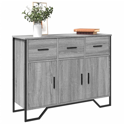 vidaXL Sideboard Grey Sonoma 97x32,5x74,5 cm Engineered Wood