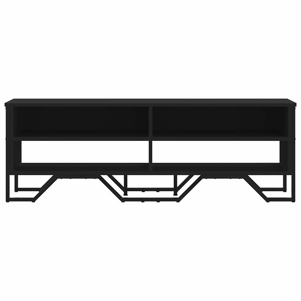 vidaXL TV Cabinet Black 122x34x41 cm Engineered Wood