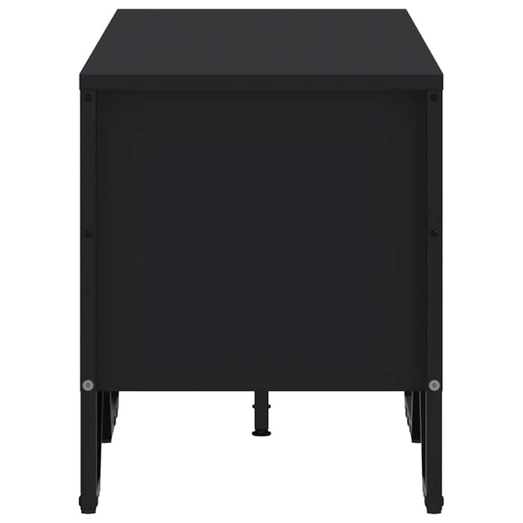 vidaXL TV Cabinet Black 122x34x41 cm Engineered Wood