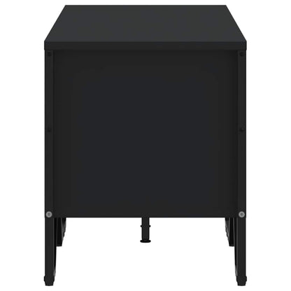 vidaXL TV Cabinet Black 122x34x41 cm Engineered Wood