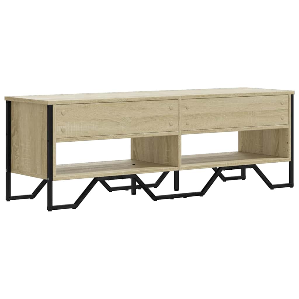 vidaXL TV Cabinet Sonoma Oak 122x34x41 cm Engineered Wood