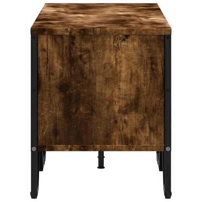 vidaXL TV Cabinet Smoked Oak 122x34x41 cm Engineered Wood