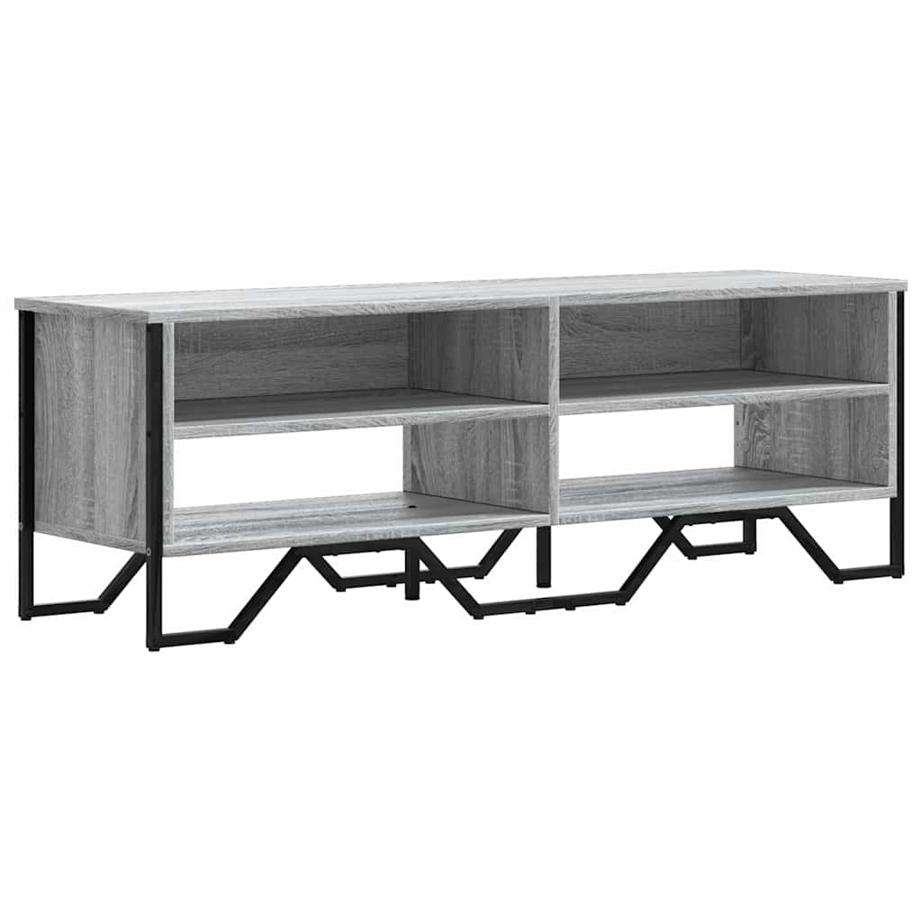 vidaXL TV Cabinet Grey Sonoma 122x34x41 cm Engineered Wood