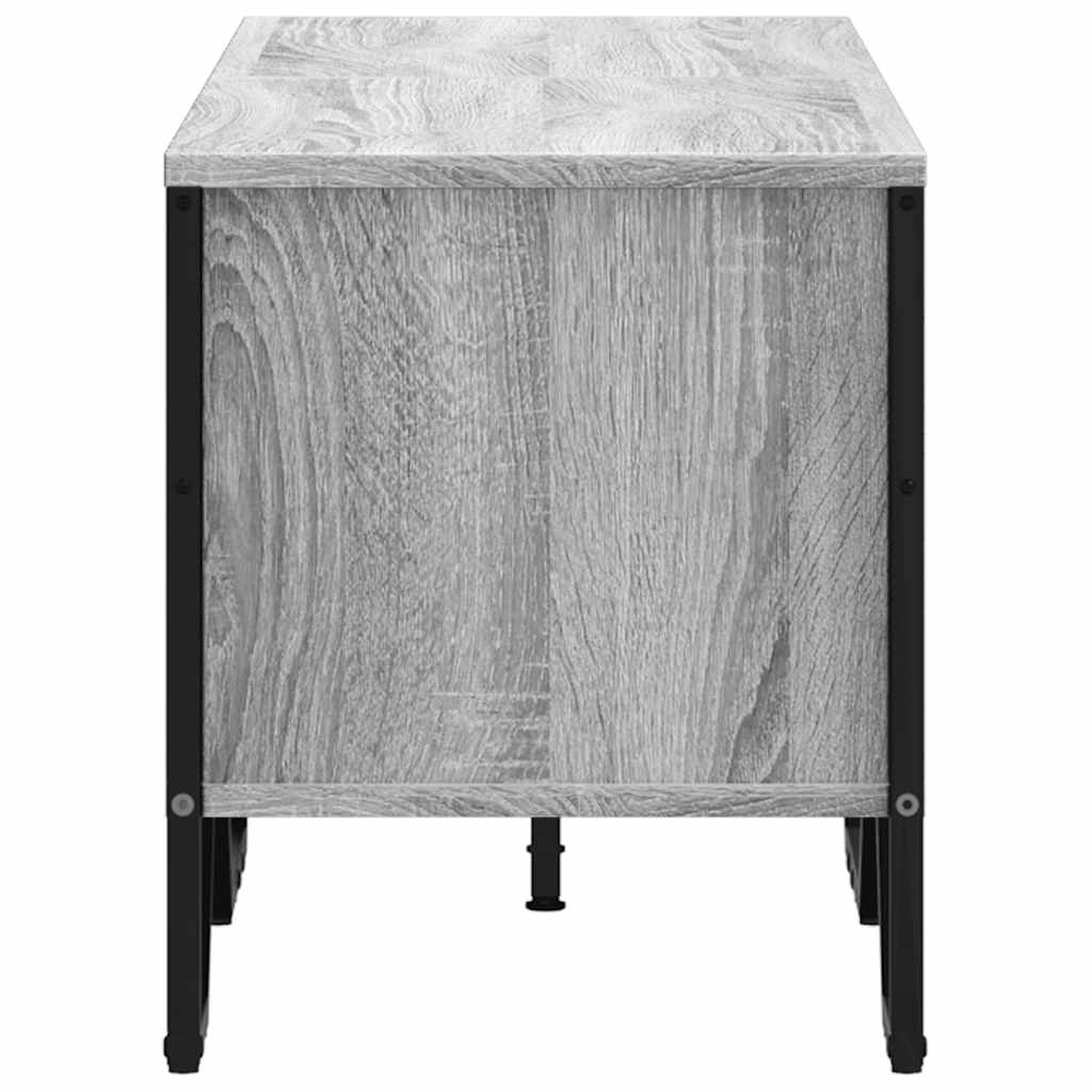 vidaXL TV Cabinet Grey Sonoma 122x34x41 cm Engineered Wood