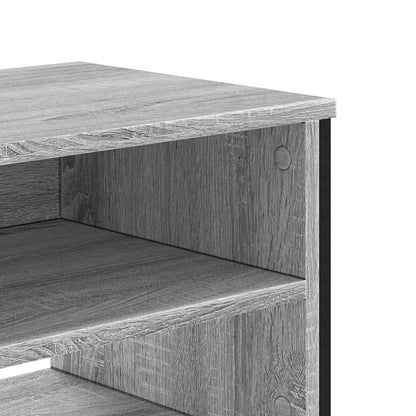 vidaXL TV Cabinet Grey Sonoma 122x34x41 cm Engineered Wood