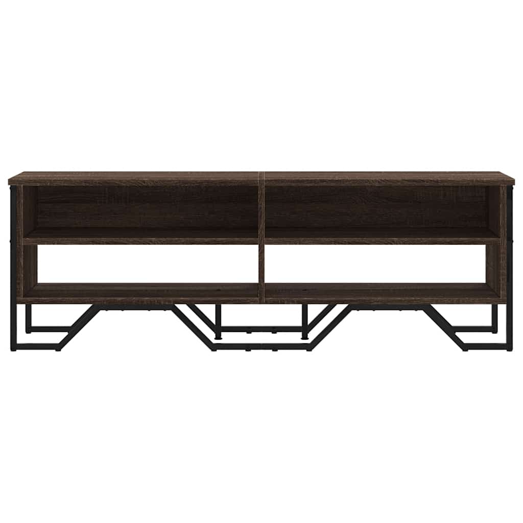 vidaXL TV Cabinet Brown Oak 122x34x41 cm Engineered Wood